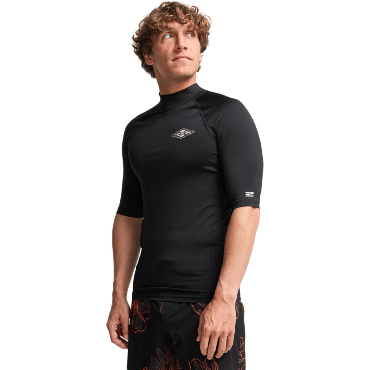 2026 Billabong Mens Re Issue Short Sleeve Rash Vest EBYWR03027 - Black